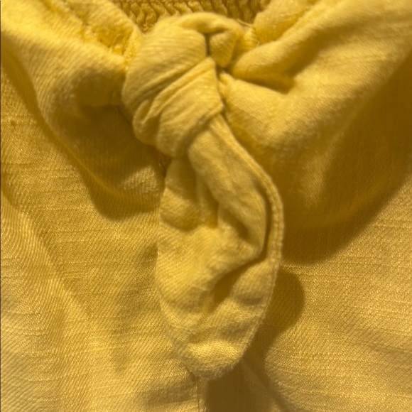 Aerie 100% cotton Tie-Front Crop Top with smocked back - Picture 3 of 5